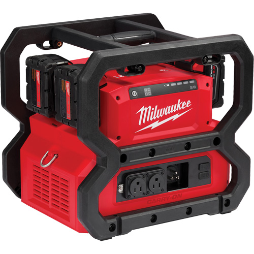 M18 Carry-On Power Supply, 1800 W/3600 W, Lithium Ion, 13-3/4" H x 12-1/4" W x 15" D, 28 lbs. M & M Nord Ouest Inc