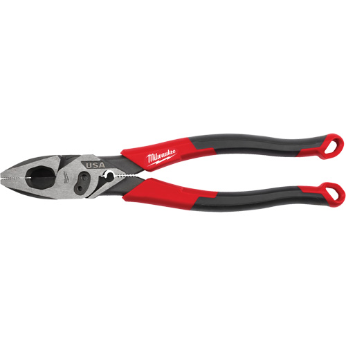 Pince &agrave; poign&eacute;es confort pour monteurs de lignes avec pince &agrave; sertir et coupe-boulons M & M Nord Ouest Inc