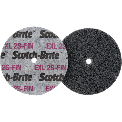 Scotch-Brite EXL Unitized Wheel, 3" x 1/2", 1/4" Arbor M & M Nord Ouest Inc