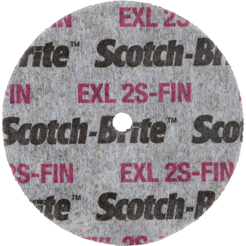Scotch-Brite EXL Unitized Wheel, 3" x 1/2", 1/4" Arbor M & M Nord Ouest Inc