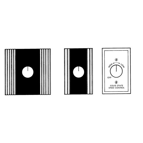 Contr&ocirc;le de vitesse 3 A pour ventilateur de plafond M & M Nord Ouest Inc