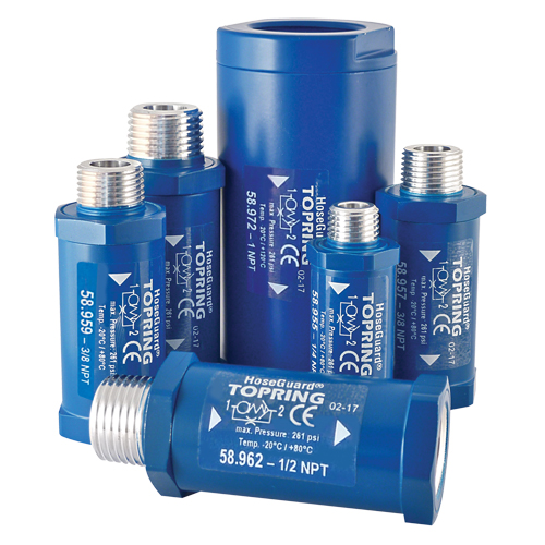 Anti Hose Whip Safety Valves M & M Nord Ouest Inc