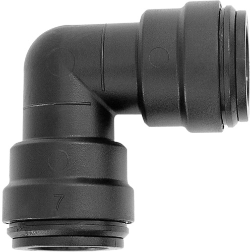 90° Airline Elbow Union, 1", Plastic M & M Nord Ouest Inc