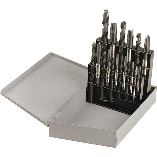 Jeu de tarauds &agrave; main Drill & Plug, 18 morceaux M & M Nord Ouest Inc