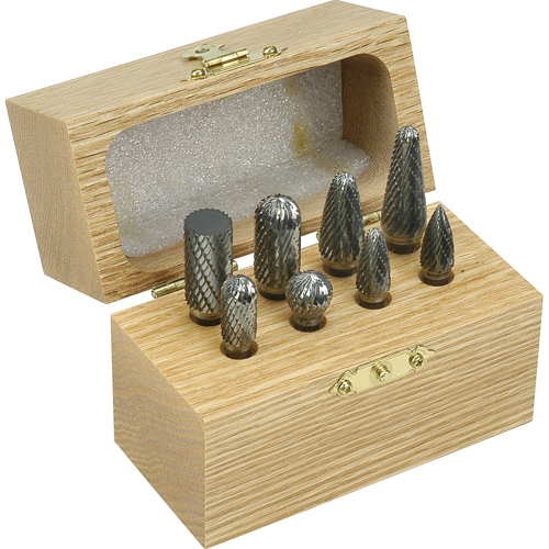 Double Cut Carbide Burr Set, 8 Pieces M & M Nord Ouest Inc