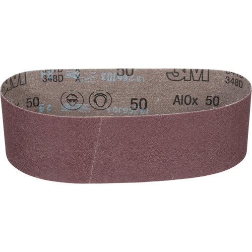 Cloth Belt 241D, 3" W X 24" L, Aluminum Oxide, 50 Grit M & M Nord Ouest Inc
