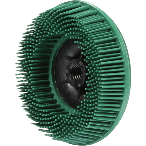 Disques radiaux bristle pour meuleuses angulaires Scotch-Brite, C&eacute;ramique, Grain 50, 4-1/2" dia. M & M Nord Ouest Inc