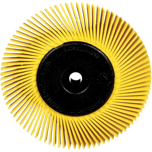 Radial Bristle Brushes for Bench Grinders, 80X Grit, 6" Dia. M & M Nord Ouest Inc