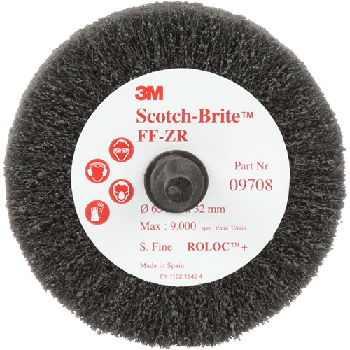 Scotch-Brite Cut & Polish Flap Brush, Aluminum Oxide, Fine Grit, 2-1/2" x 1-1/4" x 1/4" M & M Nord Ouest Inc