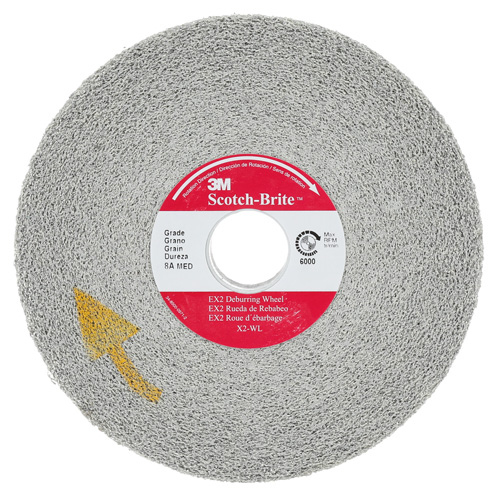 Meule d'&eacute;barbage EXL Scotch-Brite, 6" x 1", Arbre de 1"-8, 1, Oxyde d'aluminium M & M Nord Ouest Inc