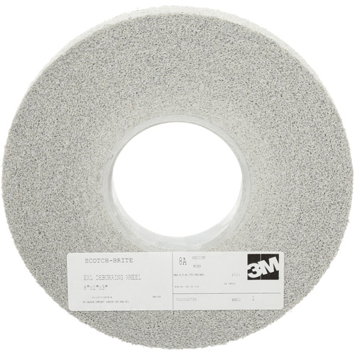 Scotch-Brite EXL Deburring Wheels, 8" x 1", 3" Arbor, Aluminum Oxide M & M Nord Ouest Inc
