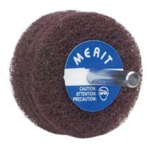 Abrasotex Non-Woven Disc Wheel, 3" Dia. x 1" W, 1/4" Arbor, Aluminum Oxide M & M Nord Ouest Inc