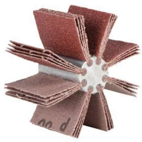 Plain Flap B-820 Bore Polisher, Aluminum Oxide, 80 Grit, 4-3/4" x 1-1/2" x M & M Nord Ouest Inc