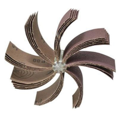 Outil de polissage d'al&eacute;sage &agrave; lamelles ordinaires B-830, Oxyde d'aluminium, Grain 80, 6-3/4" x 1-1/2" x M & M Nord Ouest Inc