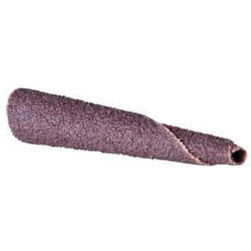 Cartouche de bande abrasive conique ALO, 120 Grain, 5/16" dia., Oxyde d'aluminium, 1-1/2" lo, 1/4" Dimension de l'arbre M & M Nord Ouest Inc