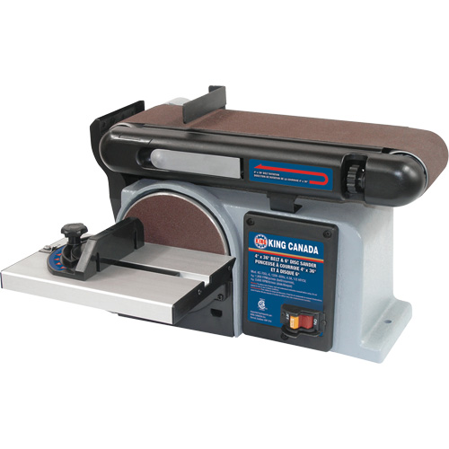 Ponceuses &agrave; bande &agrave; disque, 4" la x 36" lo Bande, 6" Disque M & M Nord Ouest Inc