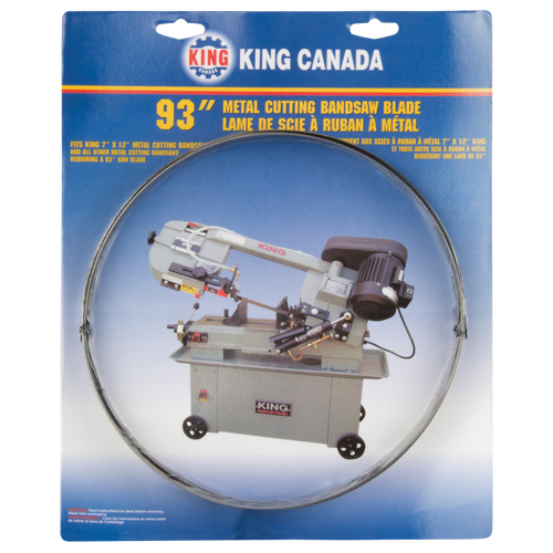 Bandsaw Metal Blade, Carbon Steel, 131-3/4" L x 1" W x 0.032" Thick, 14 TPI M & M Nord Ouest Inc