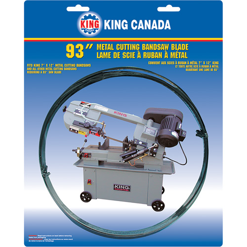 General Purpose Band Saw Blade, Bi-Metal, 93" L x 3/4" W x 0.032" Thick, 10-14 TPI M & M Nord Ouest Inc