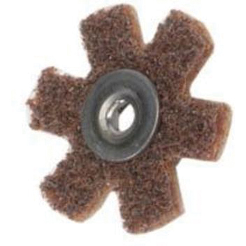 Disque abrasif en forme d'&eacute;toile pour pr&eacute;paration de surface Abrasotex , 1-1/2" dia., Grain Cors&eacute;, Oxyde d'aluminium M & M Nord Ouest Inc