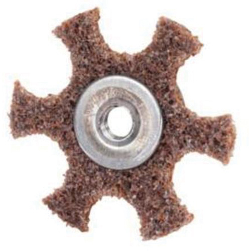 Disque abrasif en forme d'&eacute;toile pour pr&eacute;paration de surface Abrasotex , 2" dia., Grain Cors&eacute;, Oxyde d'aluminium M & M Nord Ouest Inc
