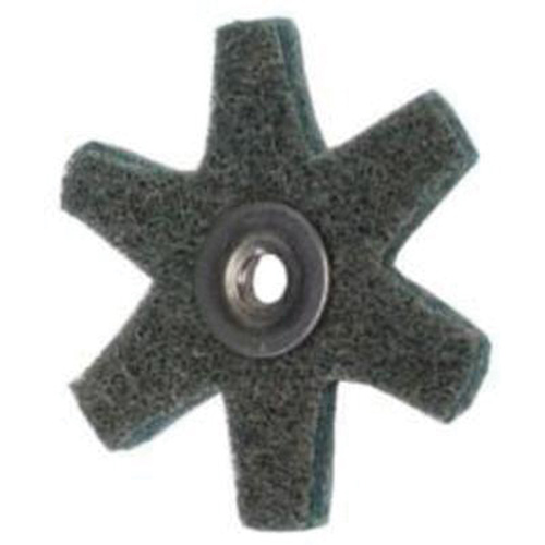 Disque abrasif en forme d'&eacute;toile pour pr&eacute;paration de surface Abrasotex , 2" dia., Grain Tr&egrave;s fin, Oxyde d'aluminium M & M Nord Ouest Inc