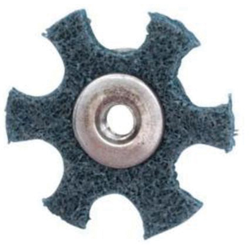 Disque abrasif en forme d'&eacute;toile pour pr&eacute;paration de surface Abrasotex , 3" dia., Grain Tr&egrave;s fin, Oxyde d'aluminium M & M Nord Ouest Inc