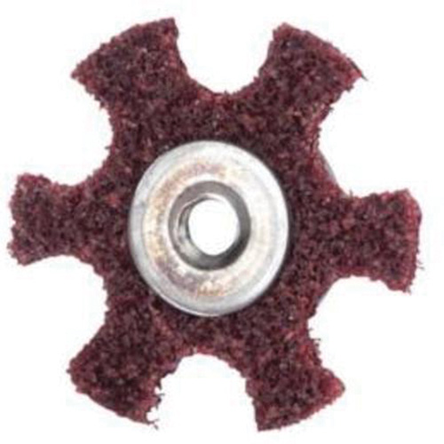 Disque abrasif en forme d'&eacute;toile pour pr&eacute;paration de surface Abrasotex , 4" dia., Grain Moyen, Oxyde d'aluminium M & M Nord Ouest Inc