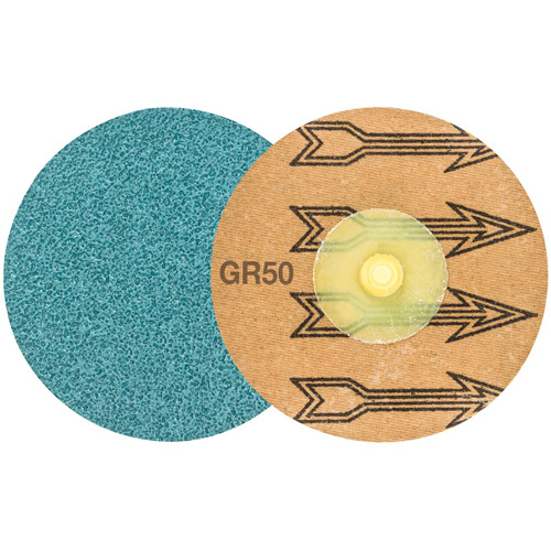 Disque de ponçage TWIST TOPCUT, 3" dia., Grain 50, Zirconium M & M Nord Ouest Inc