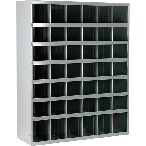 Armoires pour bacs de rangement en acier, 33-3/4" la x 12" p x 42" h, Gris M & M Nord Ouest Inc