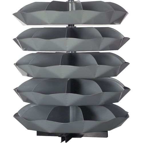 Modules de stockage Rotabin, 625 lb Capacit&eacute; par niveau, 5 Niveau(x), 56" ha x 44" dia M & M Nord Ouest Inc