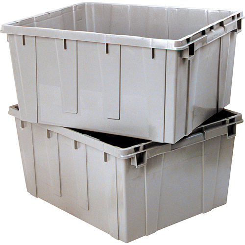 Nesting Container, 21.1" W x 17.7" D x 12" H, Grey M & M Nord Ouest Inc
