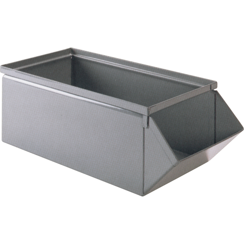 Steel Bin, 100 lbs. Cap., 15" W x 24" D x 11" H, Blue M & M Nord Ouest Inc