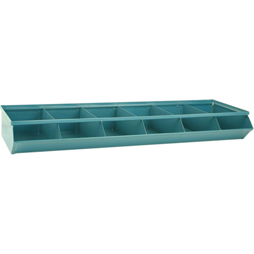 Sectional Bin Units, 100 lbs. Cap., 37" W x 12" D x 4-1/2" H, Blue M & M Nord Ouest Inc