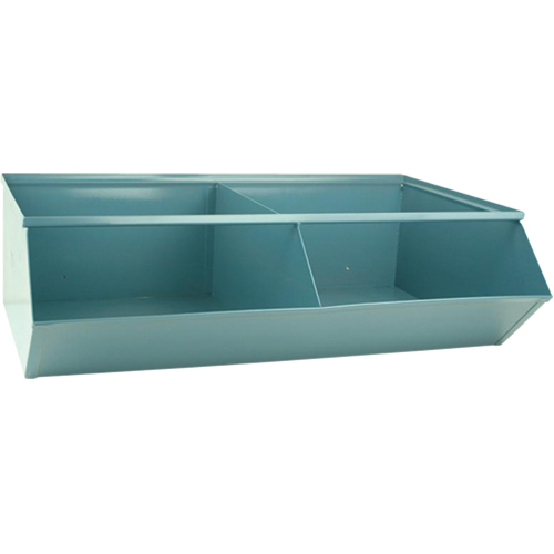 Sectional Bin Units, 100 lbs. Cap., 37" W x 24" D x 11" H, Blue M & M Nord Ouest Inc