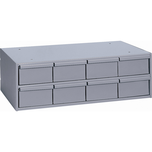 Casiers &agrave; tiroirs industriels, 8 tiroirs, 22-3/4" la x 11-5/8" p x 7-3/8" h, Gris M & M Nord Ouest Inc
