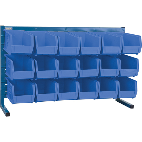 Louvered Rack with Bins, 18 Bins, 8-1/4" W x 36" D x 22" H M & M Nord Ouest Inc