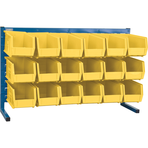 Rayonnage &agrave; persienne avec bacs, 18 bacs, 36" la x 8-1/4" p x 22" h M & M Nord Ouest Inc