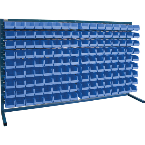Rayonnage &agrave; persienne avec bacs, 144 bacs, 72" la x 15" p x 40" h M & M Nord Ouest Inc