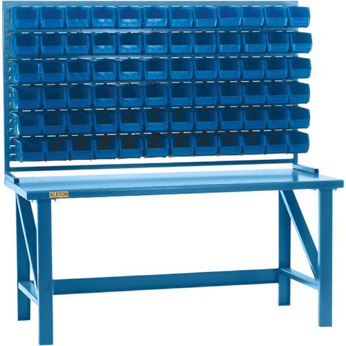 Rayonnage &agrave; persienne avec bacs, 36 bacs, 72" la x 15" p x 40" h M & M Nord Ouest Inc