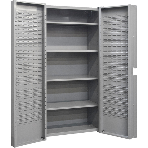 Deep Door Combination Cabinets, 38" W x 24" D x 72" H, Grey M & M Nord Ouest Inc
