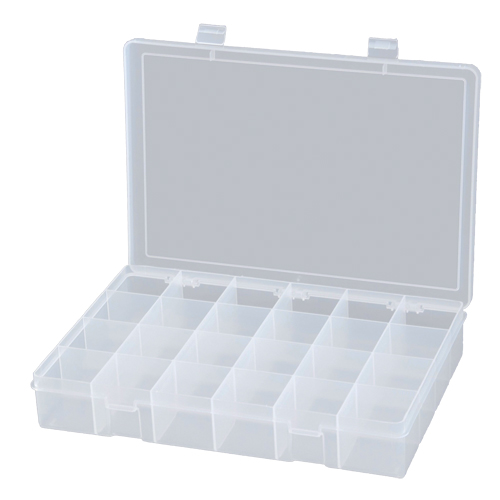 Boîtes &agrave; compartiments compactes en polypropyl&egrave;ne, 13-1/8" la x 9" p x 2-5/16" h, 24 compartiments M & M Nord Ouest Inc