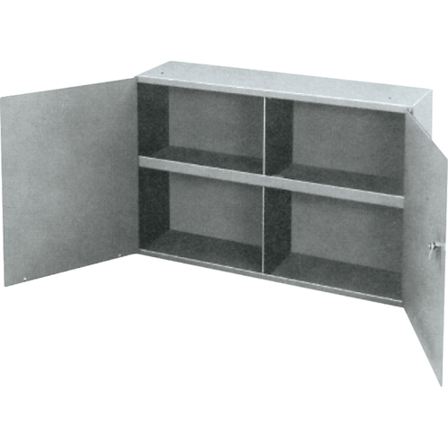 Utility Cabinet, Steel, 2 Shelves, 22-1/4" H x 33-3/4" W x 8-1/2" D, Grey M & M Nord Ouest Inc