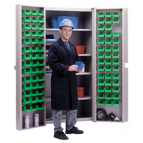 Deep-Door Combination Cabinet, 38" W x 24" D x 72" H, 4 Shelves M & M Nord Ouest Inc