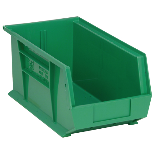 Ultra Stack & Hang Bin, 8-1/4" W x 7" H x 14-3/4" D, Green M & M Nord Ouest Inc