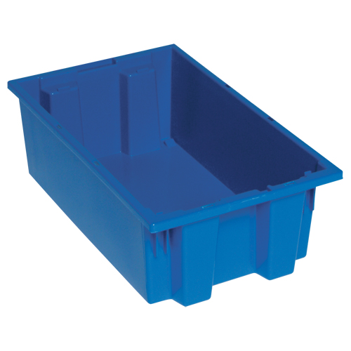 Contenants Stack & Nest, 9" x 18" x 11", Bleu M & M Nord Ouest Inc