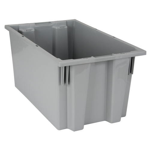 Contenants Stack & Nest, 9" x 18" x 11", Gris M & M Nord Ouest Inc