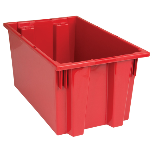 Contenants Stack & Nest, 9" x 18" x 11", Rouge M & M Nord Ouest Inc