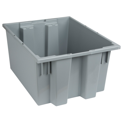 Contenants Stack & Nest, 10" x 19,5" x 15,5", Gris M & M Nord Ouest Inc
