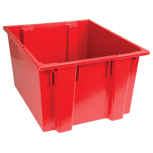 Contenants Stack & Nest, 13" x 23,5" x 19,5", Rouge M & M Nord Ouest Inc