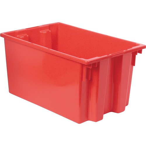 Stack & Nest Totes, 12" x 23.5" x 15.5", Red M & M Nord Ouest Inc
